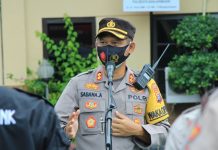 Jelang PSU Pilgub Kalsel Besok, Kapolresta Banjarmasin Gelar Patroli Skala Besar