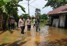 Kapolres Minta Tingkatkan Kesiapsiagaan Bencana, Tinjau Banjir di Jejangkit dan Mandastana