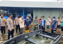 Kapolres Batola Pastikan Korban Banjir Tertangani