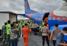 Sejumlah Bantuan Perlengkapan Pribadi Tiba di Bandara Syamsudin Noor Banjarbaru