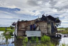 Puting Beliung Hantam Atap Rumah di Desa Kayu Bawang Gambut Kabupaten Banjar