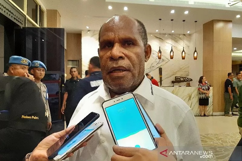 Ketua Harian PB PON Papua Yunus Wonda. ANTARA/Hendrina Dian Kandipi/aa.