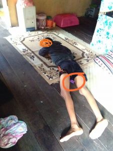 Pria warga Pelambuan yang diduga melakukan percobaan bunuh diri. (istimewa)