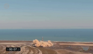 Peluncuran prototipe roket SpaceX (capture video antara)