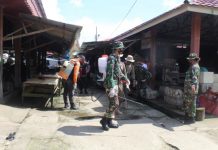 Fasum Hingga Masjid At-Taqwa di Kompleks Pertamina Murung Pudak Disemprot Disinfektan