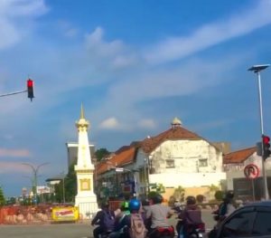 Kawasan Tugu Jogja. (IG @jogjaviews)