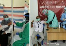 Cakupan Vaksinasi Covid-19 Tenaga Kesehatan HSU Tertinggi di Kalsel