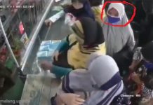 Dipepet Wanita Saat Belanja, Ibu Gendong Balita Ini Panik Dompetnya Raib, Terekam CCTV