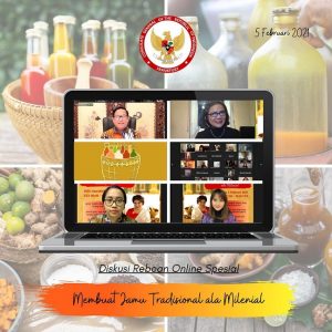 Pertemuan daring komunitgas Jamu Gendong Jerman. (Kemlu RI)