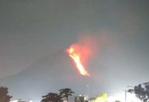Gunung Sinabung Erupsi Lagi, Lava Pijar Meluncur Hingga 2 Kilometer