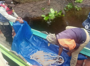 Korban sambaran buara. (IG @habarkalimantan)