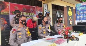 Ekspose pengungkapan kasus dukun cabul oleh Polres Murung Raya, Kalteng. (Polres Murung Raya)