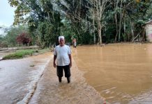 Sungai Benawa HST Kembali Meluap, Warga Cemas Banjir Bandang Terulang