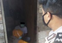 Aipda Nani Datangi Rumah Warga Suspect Covid-19 di Belitung Selatan