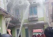 Geger, Kebakaran di Wisma Kemenag Kalsel di Banjar Indah