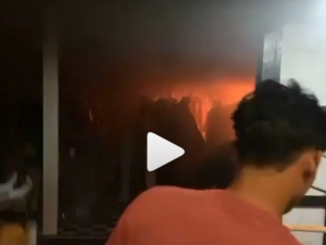 Kebakaran di Jalan Pesantren, Tanah Bumbu.