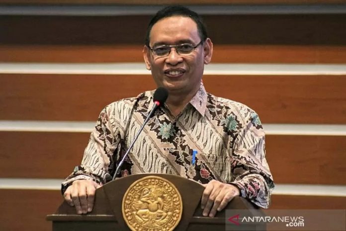 Ketua Tim Pelaksana Lembaga Tes Masuk Perguruan Tinggi (LTMPT) Mohammad Nasih. (ANTARA-HO LTMPT)