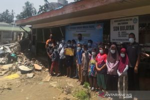 PT KPP bantu pembangunan 5 fasilitas umum untuk korban banjir HST. (antara)