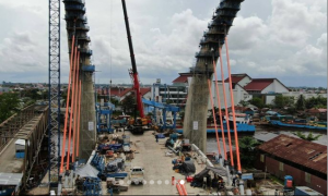 Jembatan Sei Alalak. (IG @bpjn_kalsel)
