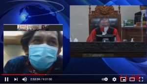 Saksi Anang Husni saat memberikan keterangan kepada Majelis Hakim MK. (Tangkapan layar Youtube)