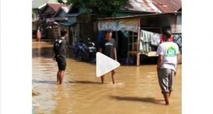Antasan Senor, Martapura Timur, terendam akibat hujan deras. (IG @wargabanua)