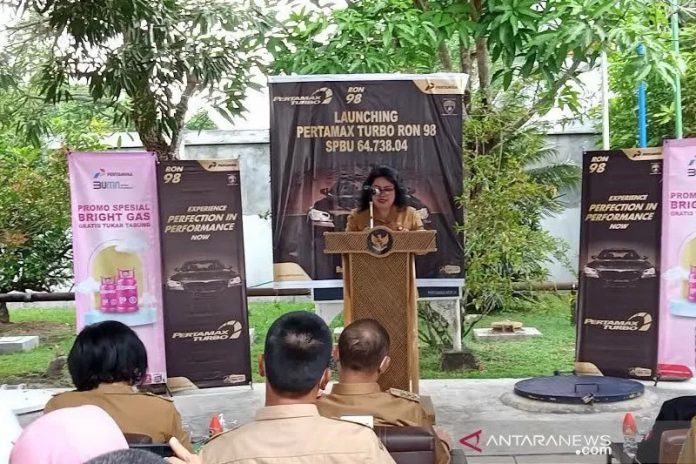 Kepala Dinas Perdagangan Koperasi dan UKM Barito Selatan, Swita Minasih. (antara)