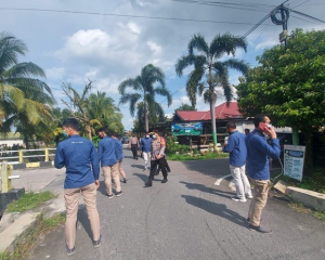 olisi melakukan olah TKP di lokasi penjambretan yang menyebabkan tewasnya seorang anak. (IG @infokalteng)