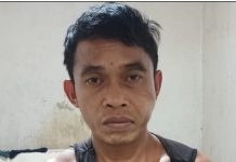 Pospol Pelantaran Kotim Amankan Pria Ngamuk Bawa Parang dan Pisau