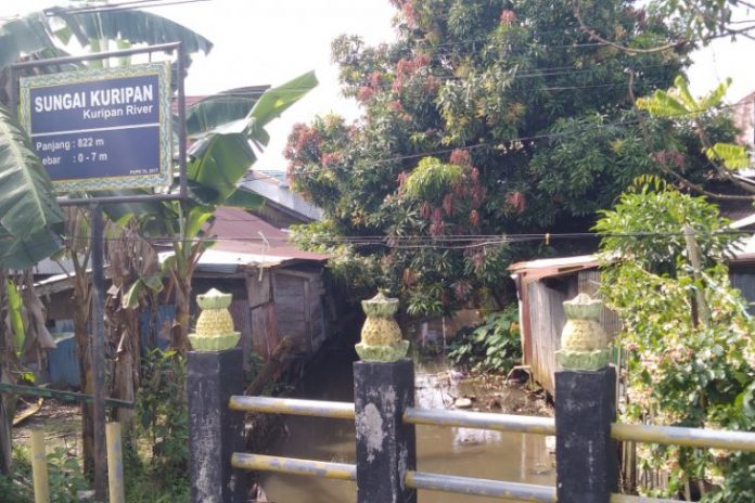 Sungai Kuripan, salah satu kanal buatan zaman Belanda. (antara)