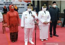 Resmi Menjabat sebagai Kepala Daerah Kotim, Pasangan Harati Prioritaskan Penanganan Covid-19 dan perbaikan infrastruktur