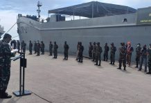 Komandan Korem 101/Antasari Ucapkan Terimakasih Kepada Jenderal TNI Andika Perkasa, Lepas KRI ADRI-L Usai Laksanakan Tugas Kemanusian