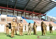 Tinjau Fasilitas untuk Porprov Kalsel 2022, Bupati HSS Beri Sejumlah Catatan