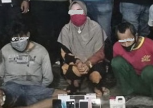 Komplotan pencuri handphone di sejumlah tempat di Banjarmasin. (Humas Polresta Banjarmasin)
