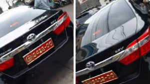 Mobil pelat dinas TNI bodong. (@Puspen TNI)