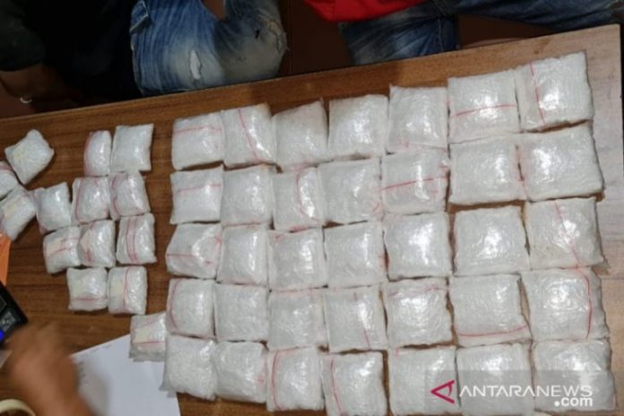 Sabu yang berhasil diamankan dari warga Tapin seberat 9,14 Kg. (istimewa via antara)