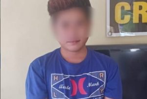Pelaku pencurian di Toko Sania Jalan Guntung Manggis Banjarbaru. (Polres Banjarbaru)