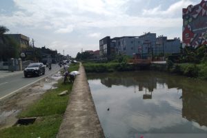 Sungai Veteran Banjarmasin yang akan dibangun jalan jembatan.(Antaranews Kalsel/Sukarli)