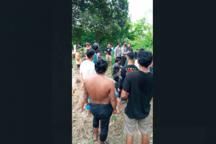 Tim gabungan sedang melakukan pencarian terhadap pemuda yang melarikan diri ke hutan. (antara)