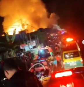 kebakaran di amuntai selatan, HSU. (@info_kejadian_banjarmasin)