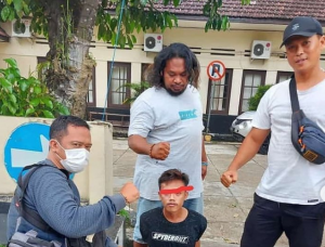 ersangka penggasak brankas milik toko roti di Kota Banjarbaru berhasil diringkus. (istimewa)