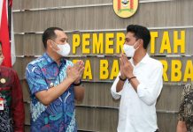 Direktur Utama PDAM Intan Banjar Syaiful Anwar Sampaikan Capaian Kinerja ditengah Pandemi Kepada Wali Kota Banjarbaru dan Bupati Banjar