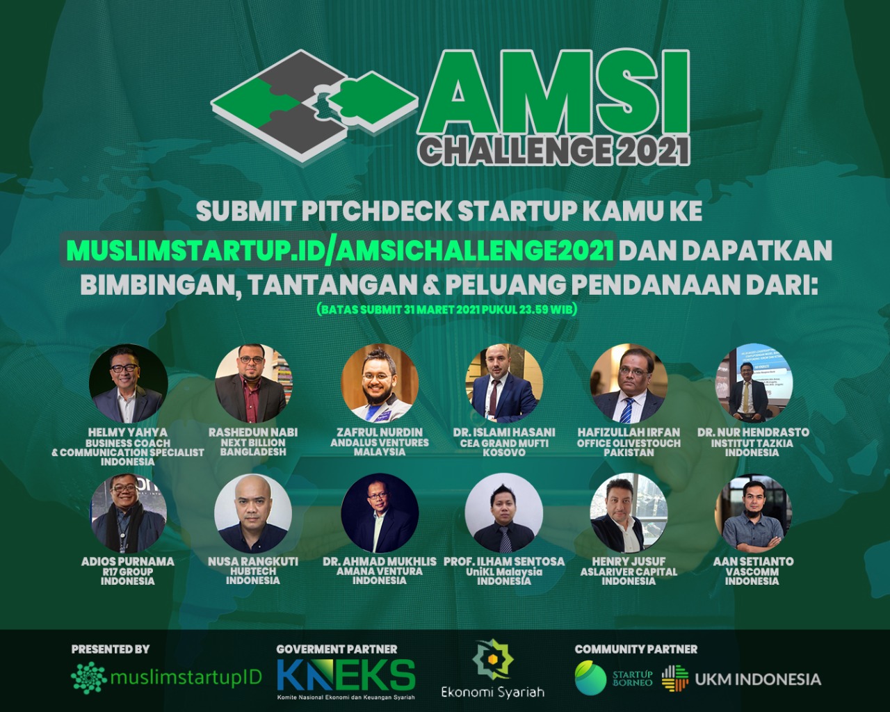 Asosiasi Muslim Startup Indonesia Targetkan Ratusan Peserta Ikuti Tantangan Pada 5 Hingga 7 April 2021 Mendatang