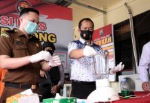 Polres Tabalong Blender 11,55 Gram Sabu Lalu Dimasukkan ke Septic Tank