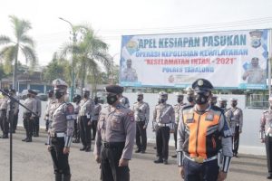 Apel kesiapan Polres Tabalong. (antara)