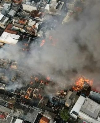Kebakaran Hebat di Taman Sari Jakarta 112 Rumah Ludes, Wagub Temui Para Korban