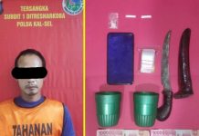 Nekat! Melawan Saat Ditangkap, Pengedar Narkoba Landasan Ulin Sabet Polisi Pakai Belati