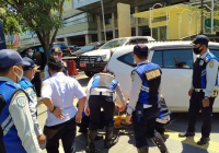 Dishub Banjarmasin Gembok Ban Mobil Parkir di Trotoar Jalan A Yani