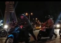 Puluhan Pebalap Liar Lapangan Murjani Diganjar Dorong Motor ke Mapolres