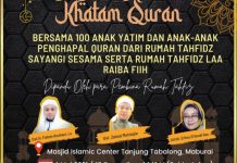 Rumah Tahfidz Qu'ran Gelar Khataman Bersama Anak Yatim di Islamic Center Tabalong