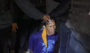 Tersangka pemilik paketan sabu ditangkap Polda Kalteng Minggu dini hari 25 April 2021. (Humas Polda Kalteng)